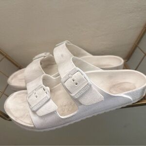 BIRKENSTOCK UNISEX KIDS SANDALS WHITE RUBBER SIZE 34/3